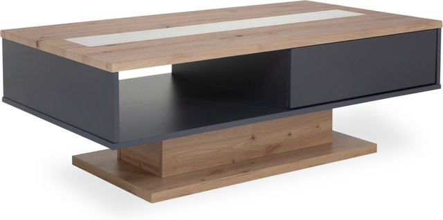 Couchtisch HARPER WILLIAMS in Eiche Dekor, modern und rechteckig, Braun, B/T/H: 65 x 43 x 45 cm - Bild 1