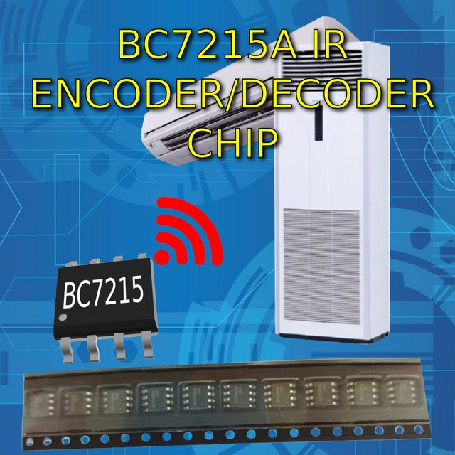 BitCode 10x BC7215A Universeller IR-Encoder/Decoder-Chip in Schwarz - Bild 1