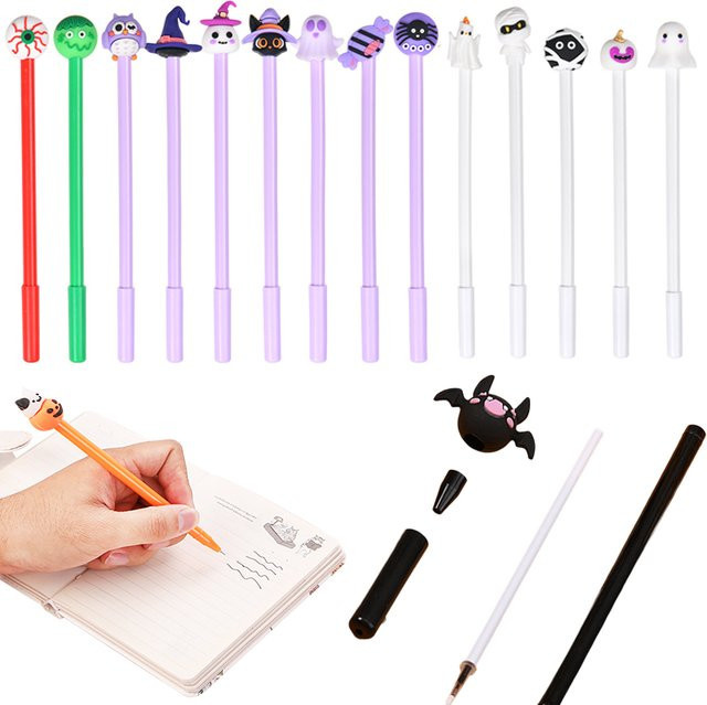 ZYF Halloween Stifte Set, 10er Pack kreative Motiv-Stifte in Multicolour für Party und Schule - Bild 1