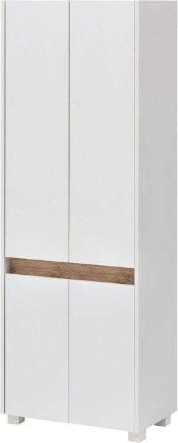 SCHILDMEYER Hochschrank Cosmo Badezimmer in Weiß, B/H/T: 57,0 x 164,5 x 33,0 cm - Bild 1