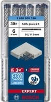 Bosch EXPERT SDS-plus-7X Hartmetall-Hammerbohrer, Farbe: Silber, Durchmesser: 6,0 mm, Menge: 30 Stück - Bild 2