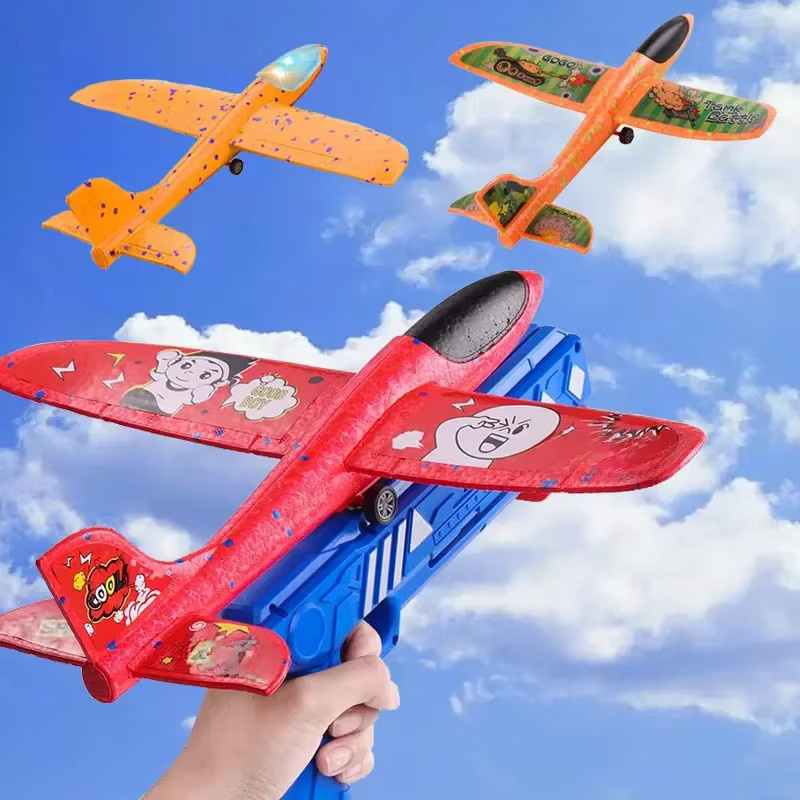 SONGYI Schaum Flugzeug werfer, Outdoor-Spielzeug, Blau - Bild 3
