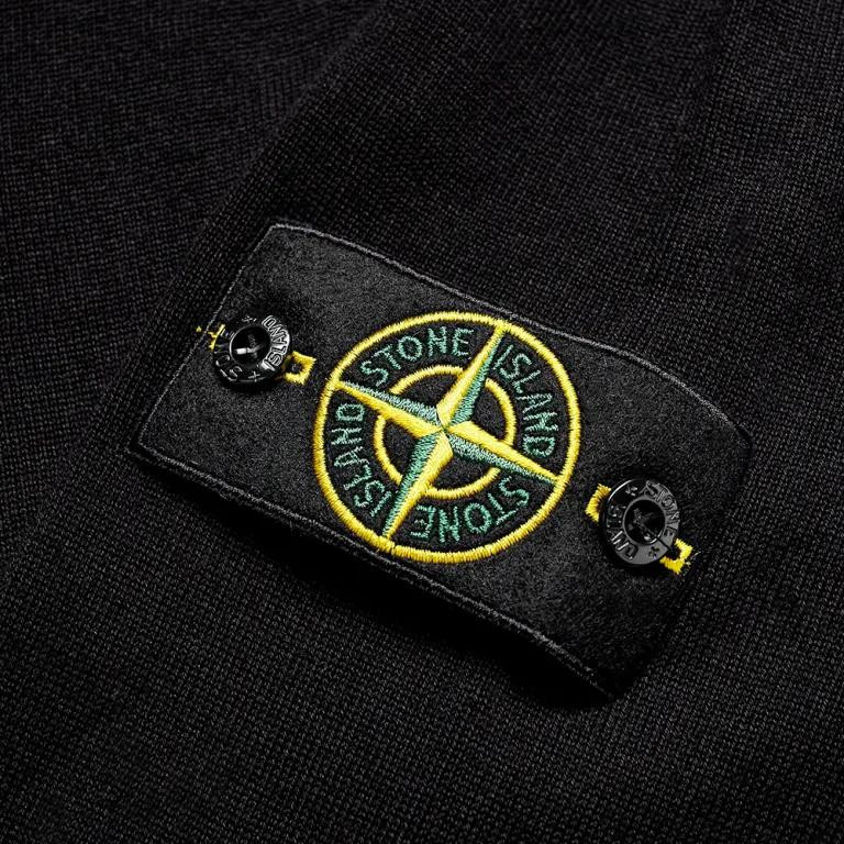 Stone Island Langarm Sweatshirt, Unisex, Schwarz - Bild 2