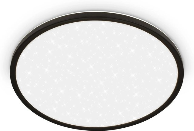 Brilo LED-Panel Slim Sternenhimmel Rund Schwarz Neutralweiß Durchmesser: 37,5 cm, Höhe: 3,3 cm - Bild 1