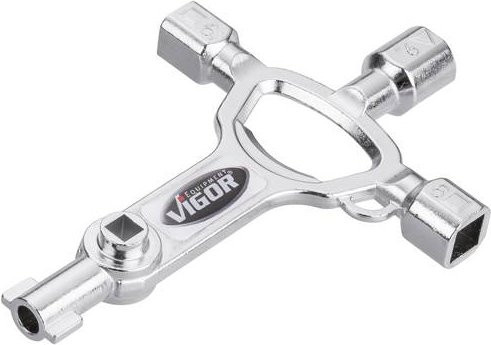 Vigour MasterKey Elektro V4227 Schaltschrankschlüssel in Silber - Bild 1