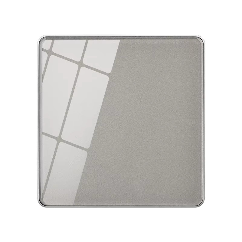 T&I Kristallglas Wandschalter-Steckdosenpanel aus gehärtetem Glas in Transparent und Multicolour mit USB-Anschluss für EU und UK Standard - Bild 2
