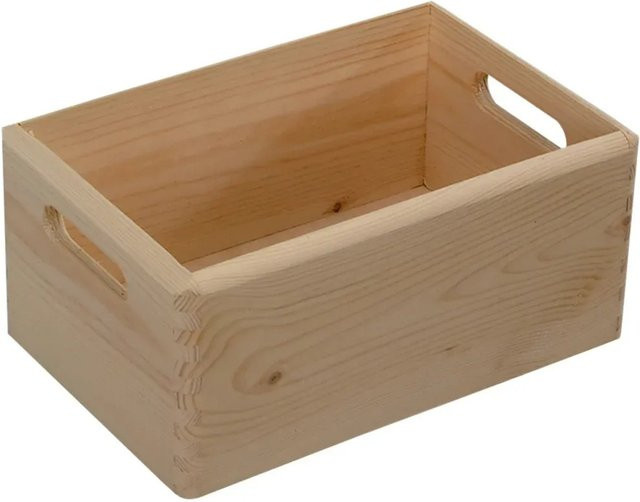 Kesper Allzweckkiste aus Kiefernholz in Braun und Beige - Bild 1