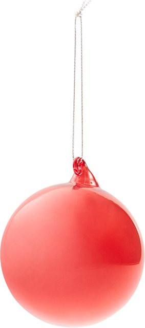 Rico Design Weihnachts-Glaskugel Rot zum Aufhängen - Bild 1