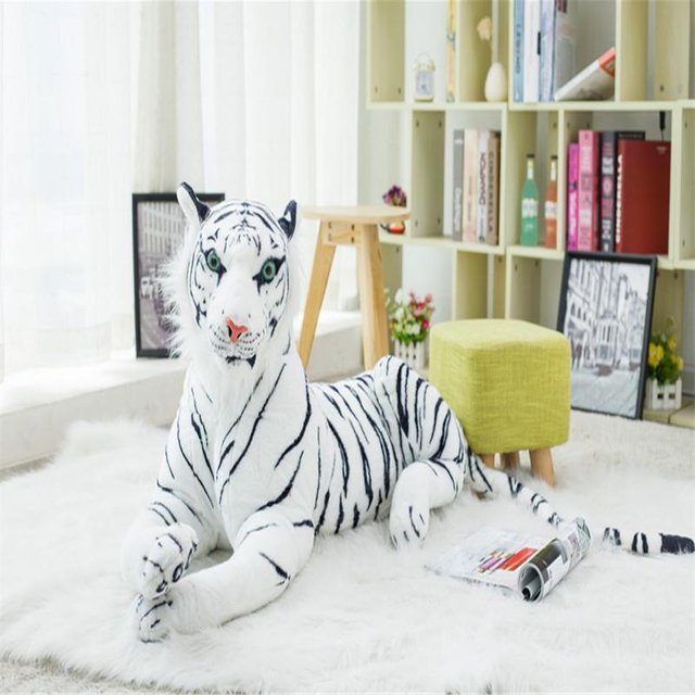 Weißer Tiger Jaguar Plüschtier, Weiß, Plüsch / Textil - Bild 1