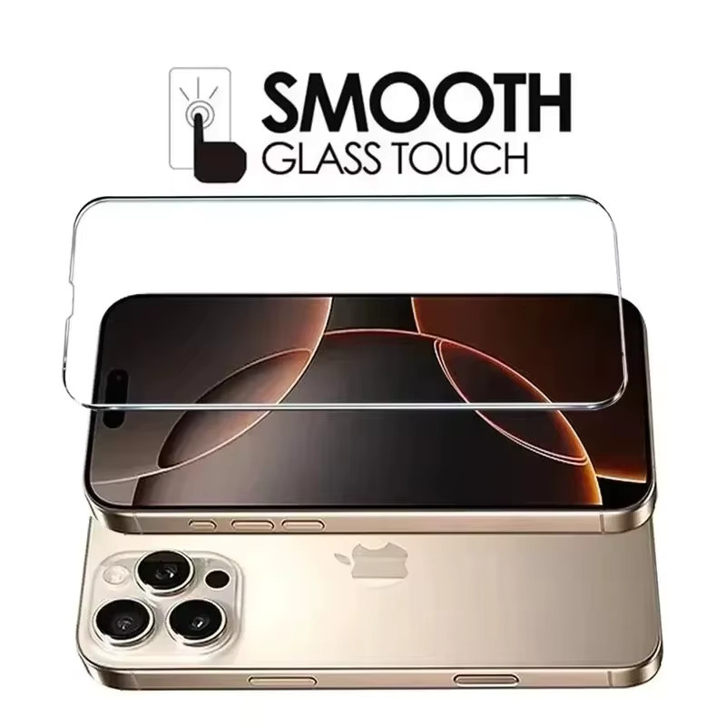 6 Stück Displayschutzfolie aus gehärtetem Glas für Apple iPhone 17 16 15 14 13 12 11 Pro Max Air 16e SE X XS XR in Transparent - Bild 5
