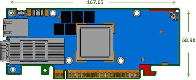 NVIDIA BlueField-3 E-Series B3140H DPU Netzwerkadapter PCIe 5.0 x16 400GbE/InfiniBand in Blau - Bild 1