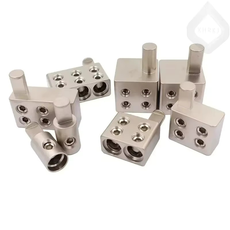 Dual 1/0 Gauge Auto Audio Verstärker Splitter Draht Netzteil Terminal Reduzierer RCA Subwoofer Verdrahtung Kit in Silber - Bild 1