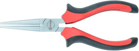 Connex Rundzange aus Kunststoff und Metall in Rot, Silber und Schwarz, Länge: 16 cm - Bild 1