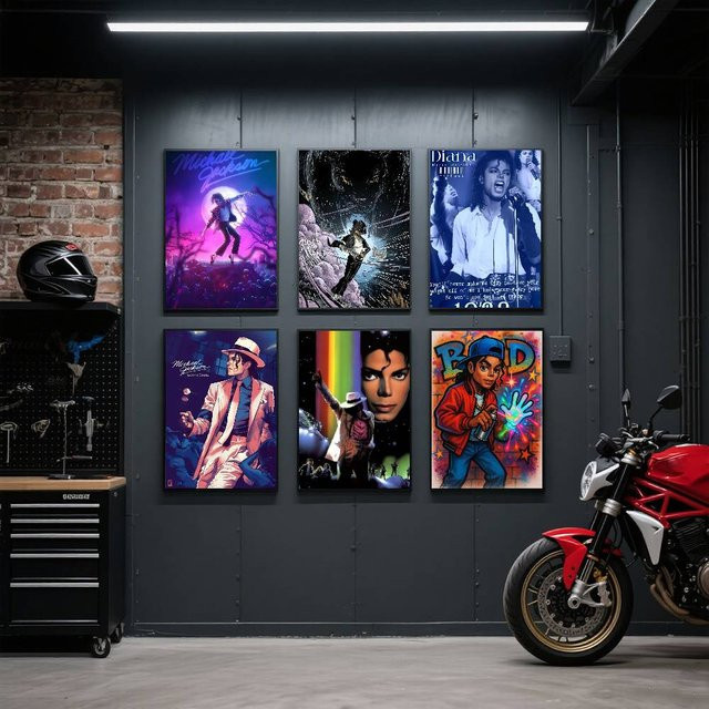 Kayou Michael Jackson Anime-Poster Kunstdruck in Mehrfarben B/H: 15,0 x 15,0 cm - Bild 1