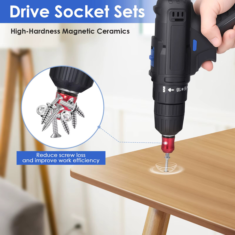 Hands DIY Magnetisierer für Schraubendreher und Bohrer, 10 Stück, 1/4 Zoll/6,35 mm, magnetischer Ring für Sechskantschraubendreher und Power-Bits - Bild 3