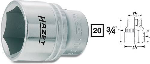 Hazet Steckschlüsseleinsatz 1000 3/4 Zoll 6-kant Schwarz 50mm Breite, 76mm Höhe - Bild 1