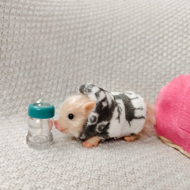 FUSKARMA Ferkel, Schweinepuppe, Silikon, Rosa - Bild 1