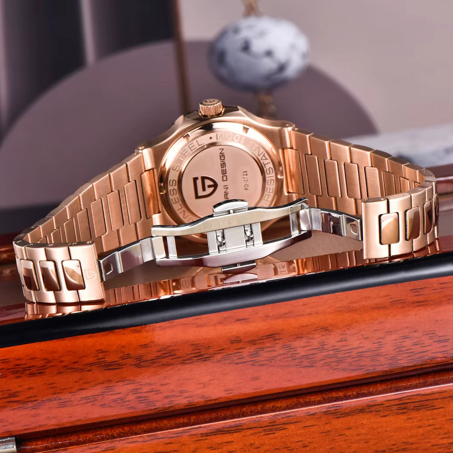 PAGANI DESIGN Automatik-Armbanduhr Edelstahl, Roségold, Herren - Bild 5