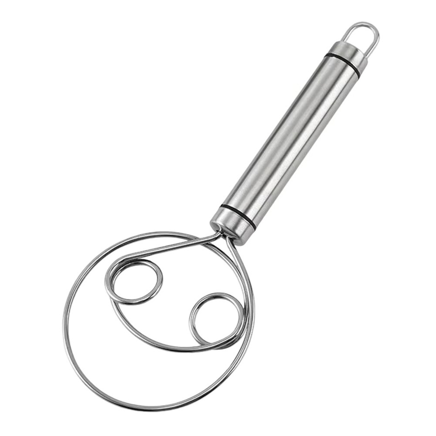 Aihogard Schneebesen aus Edelstahl in Silber für Teig und Mehl, manueller Teigmischer und Nudel-Artefakt, spülmaschinenfest - Bild 4