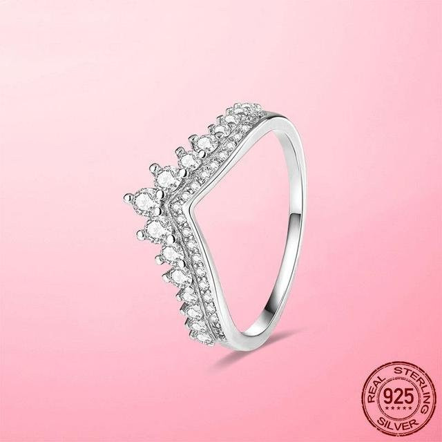 MULA Wishbone Ring, 925 Silber, Zirkonia, Damen - Bild 1