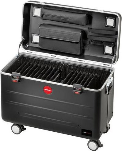 Parat PARAPROJECT Case TC16 TwinCharge Lade- und Managementsystem Wagen mit USB-Typ A und USB-Typ C in Schwarz - Bild 1
