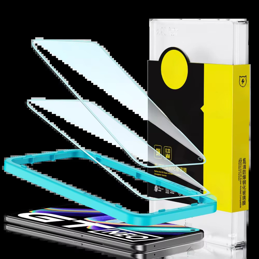 SmartDevil Displayschutzfolie aus gehärtetem Glas für Realme GT 5G, GT3, GT5 Neo7, GT6, GT7, GT8 Serie, HD Anti-Blaulicht, transparent - Bild 1
