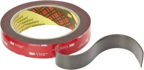 3M VHB 4611F Doppelseitiges Klebeband Dunkelgrau Breite: 19 mm, Länge: 3 m - Bild 1