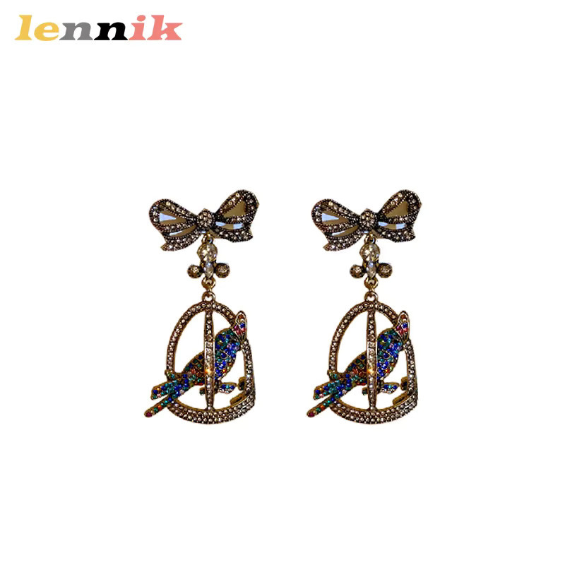 LENNIK Ohrringe, Silber, Diamant, Zirkonia, Damen, Vintage - Bild 5
