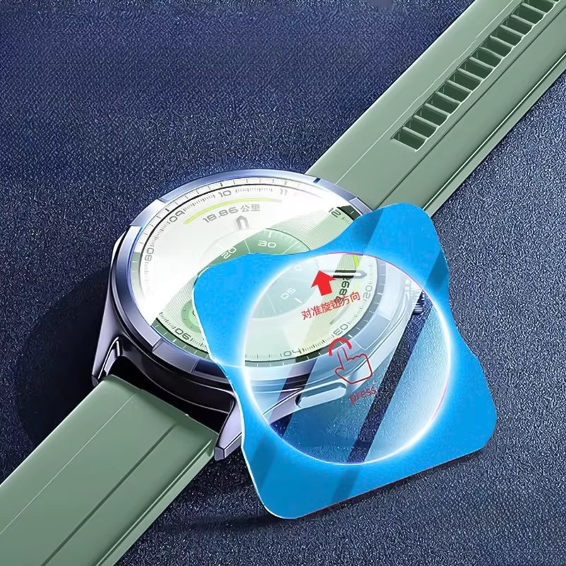 CAOWTAN Gehärtetes Glas Display Schutzfolie für Huawei GT6 und GT6 Pro 41mm/46mm, Transparent - Bild 2
