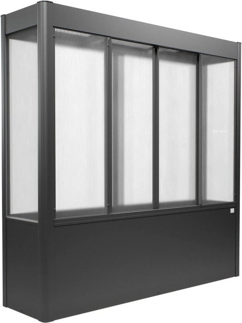 Biohort Gewächshaus Florentina Dunkelgrau-Metallic mit Polycarbonat-Verglasung 1 m² - Bild 1