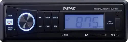 Denver CAU-444BT Autoradio mit Bluetooth und USB-Anschluss in Schwarz - Bild 1