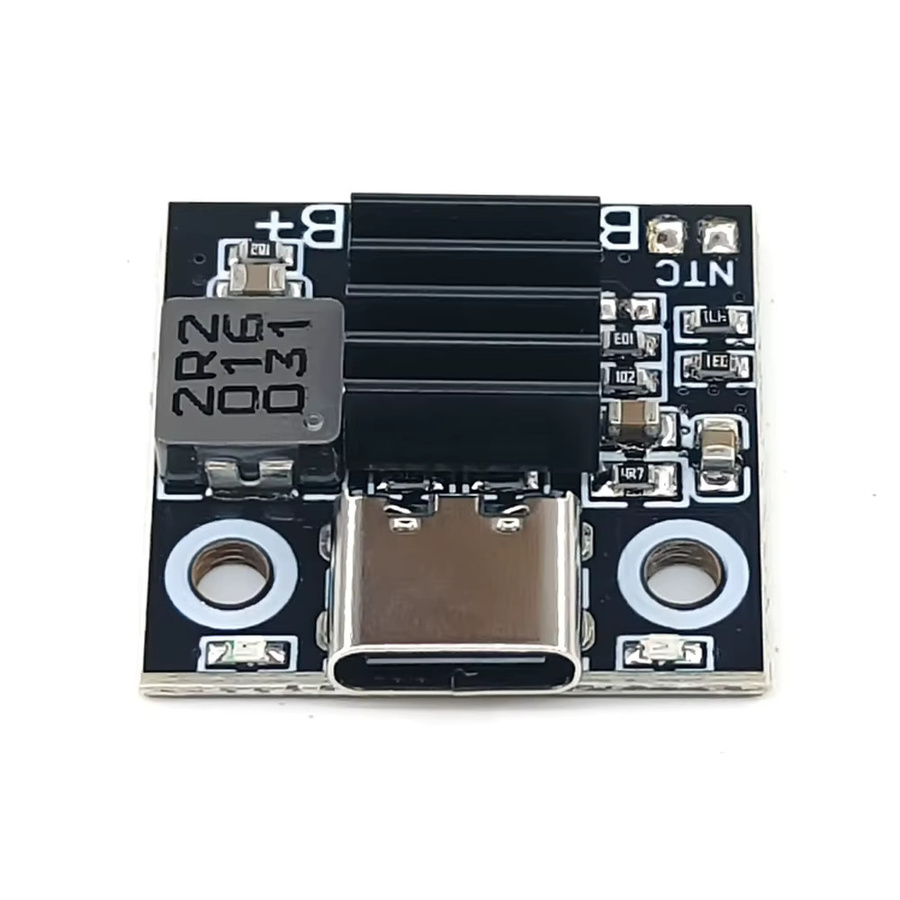 Aideepen 1S Lithium-Batterie Lade Modul mit USB-A und USB-C Anschluss in Schwarz - Bild 2
