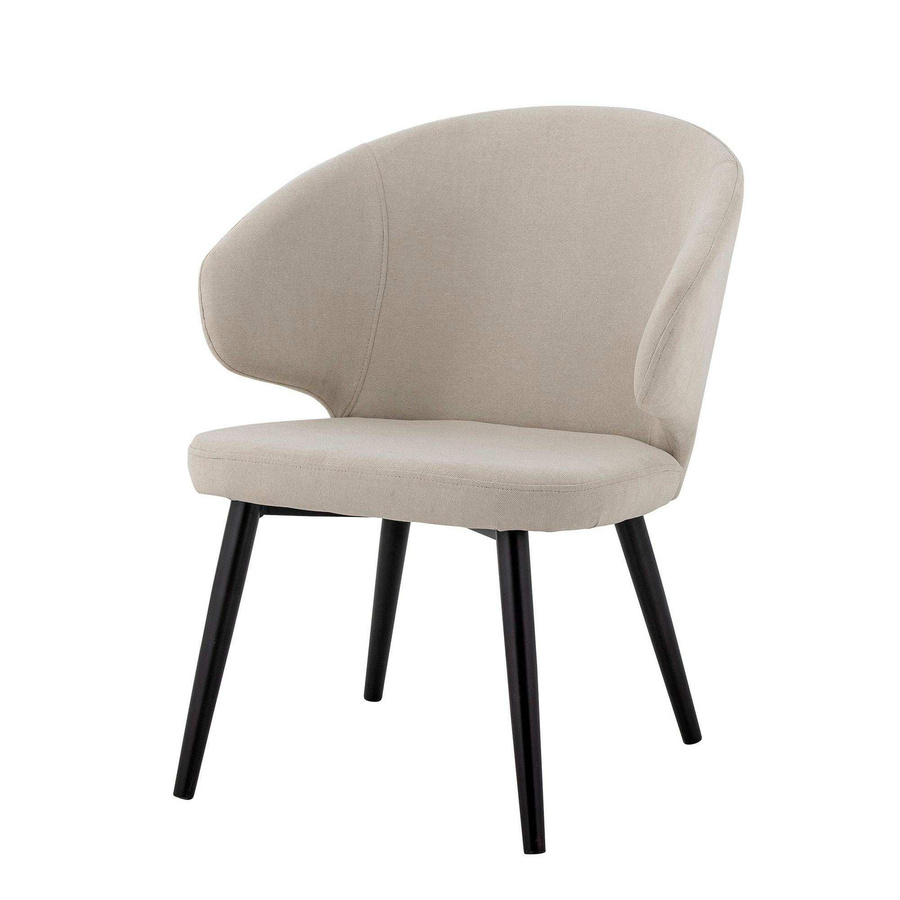Bloomingville Loungesessel Loon in Beige aus Polyester mit Armlehnen im skandinavischen Design, B/T/H: 79 x 63 x 70 cm - Bild 1