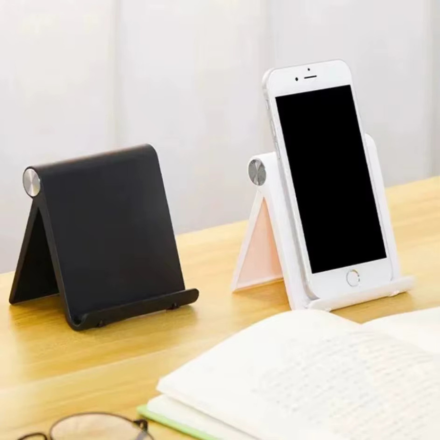 XIKCU Smartphone und Tablet Ständer in Schwarz für Schreibtisch und mobiles Arbeiten - Bild 4