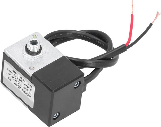 Verzögertes elektrisches Magnetventil aus Messing für Luftkompressorpumpen, Farbe: Schwarz, Spannung: AC/DC 220V - Bild 1