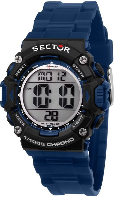 Sector Digitaluhr, Quarz, Kunststoff, Grau, 40 mm, Herren - Bild 1