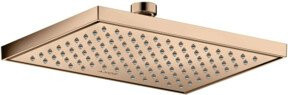 Hansgrohe Axor Kopfbrause EcoSmart Rain in Gold, rechteckig, B: 24,5 cm x T: 18,5 cm - Bild 1
