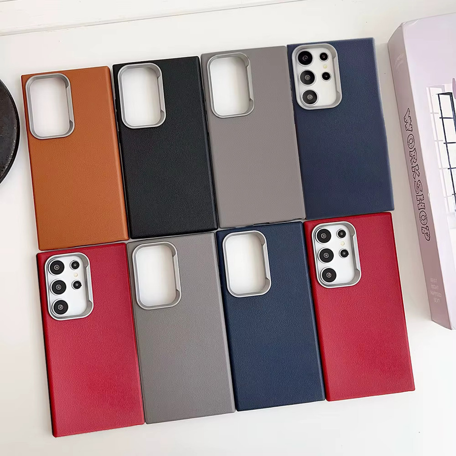 Magnetische Lederhülle in Blau für Samsung Galaxy S25 S24 S23 S22 S21 S20 Serie mit mattem Soft Bumper und Wireless Charge Funktion - Bild 3