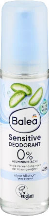 Balea Deo Spray Sensitive, 75 ml, Aloe Vera, Panthenol, Allantoin - Bild 1