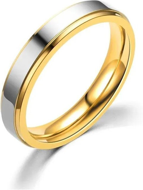 YIRAN Ehering Edelstahl, Bicolor, Unisex - Bild 1