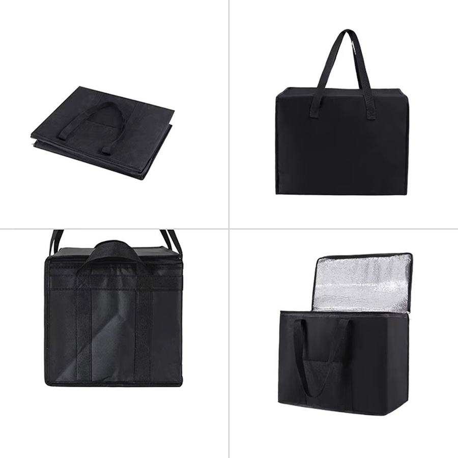 Isolierte Kühltasche in Schwarz mit 31 l Volumen für Camping, Picknick und Reisen, B/T/H: 35,5 x 33,0 x 20,5 cm - Bild 3