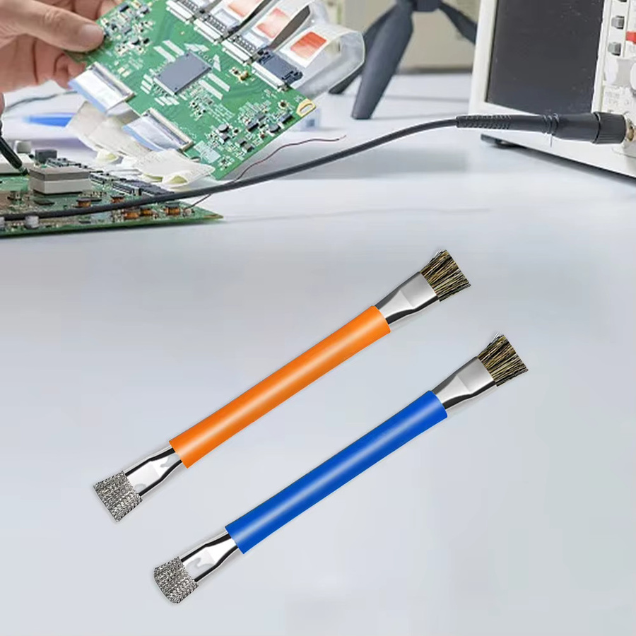 VIBRATITE Anti-Statische PCB Reinigungspinsel Doppelseitig in Blau für ESD Motherboard und Handy Reinigung - Bild 4