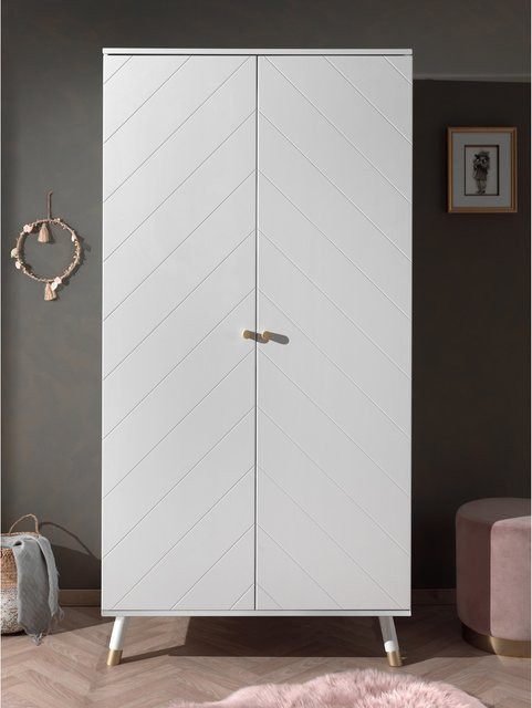 IKEA Billy Kleiderschrank mit 2 Türen in Weiß Matt - Bild 1