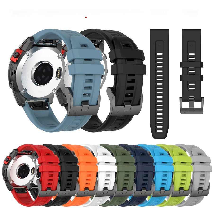 LENNIK Uhrenarmband Silikon, Schwarz, Unisex - Bild 5
