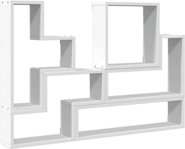 vidaXL Wandregal Weiß aus Holzwerkstoff B: 96 cm, H: 64 cm, T: 12 cm - Bild 1