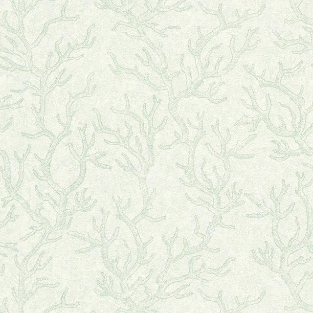 Profhome Luxus Tapete Natur in Grün und Silber, florales Design, B x H: 0,70 m x 10,05 m - Bild 1