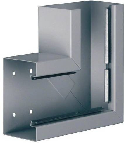 Hager Flachwinkel BRS851305VERZ in Silber, B: 13,0 cm, T: 8,3 cm - Bild 1