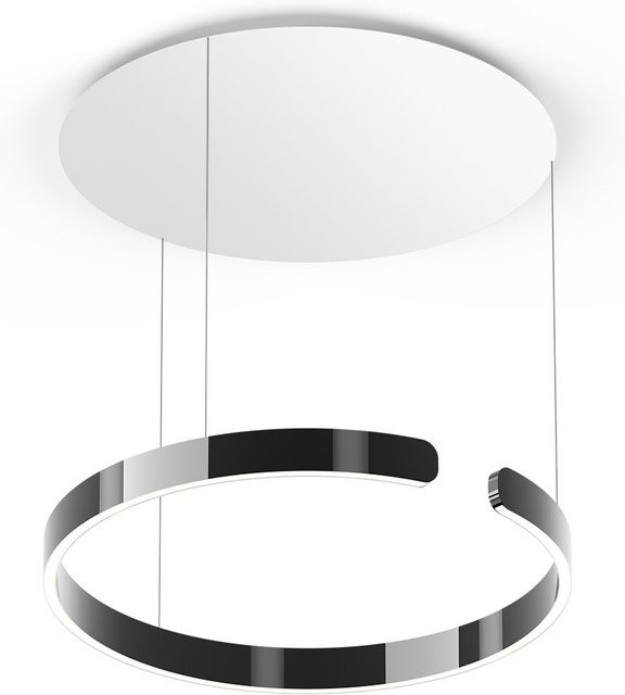 Occhio Mito sospeso 60 up LED-Pendelleuchte in Dark Chrome und Weiß matt für die Tischbeleuchtung - Bild 1