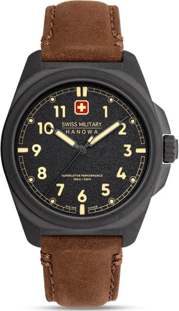 Swiss Military Hanowa Fieldmaster Armbanduhr, Quarz, Edelstahl, 40 mm, Herren - Bild 1