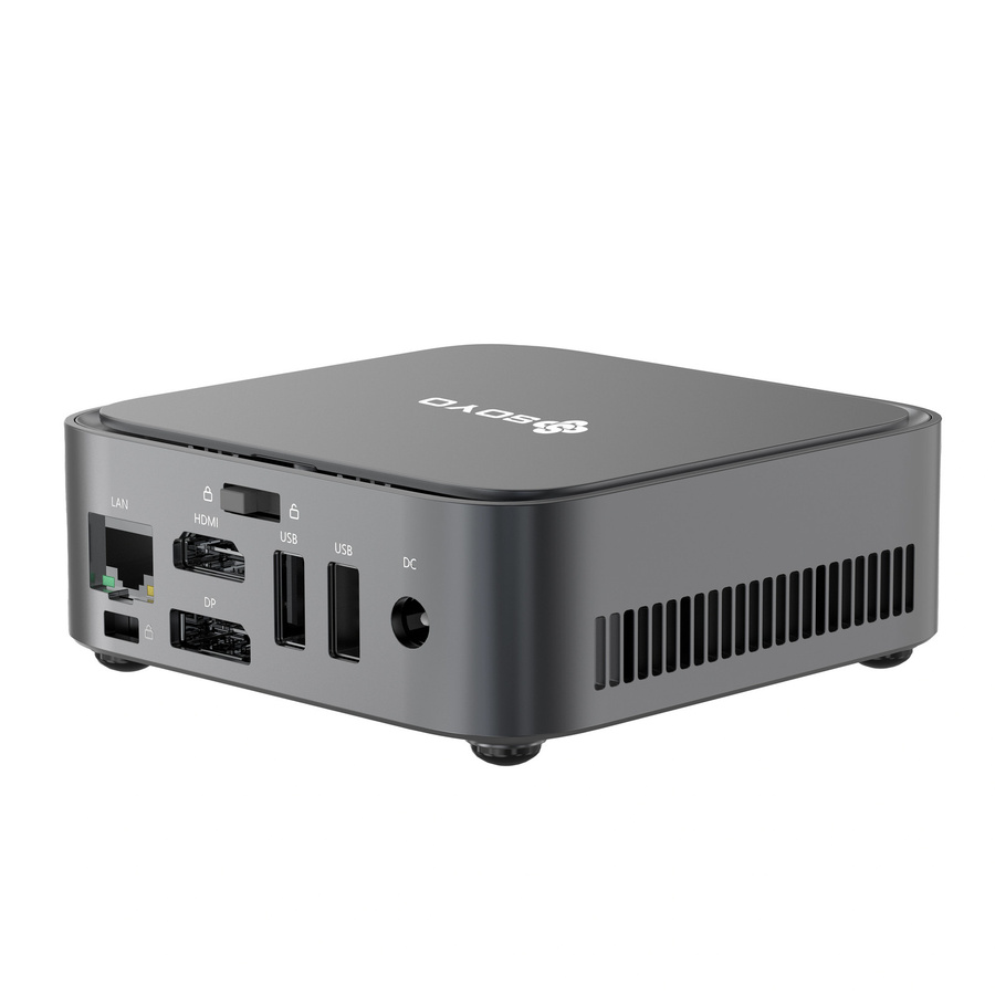 SOYO M4 Power Mini-PC mit AMD Ryzen 3 3250C, 8GB DDR4, 256GB M.2 SSD, Windows 11 Pro, Schwarz - Bild 3